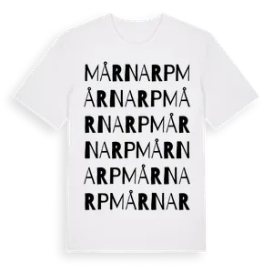 Mårnarp ordlek t-shirt – ekologisk bomull t-shirt från Pinshirt