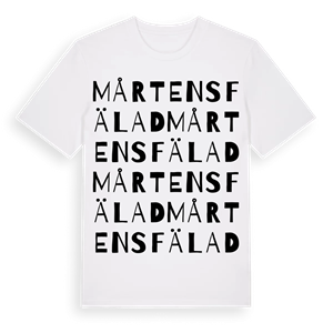 Mårtens fälad ordlek t-shirt – ekologisk bomull t-shirt från Pinshirt