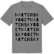 Mid Heather Gray t-shirt med Mårtensbygget ordlek t-shirt