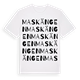 White t-shirt med Maskängen ordlek t-shirt