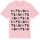 Pink Cotton t-shirt med Matsas ordlek t-shirt
