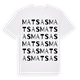 White t-shirt med Matsas ordlek t-shirt