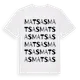 White t-shirt med Matsas ordlek t-shirt