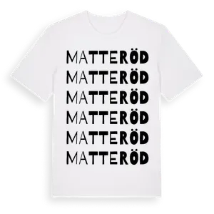 Matteröd ordlek t-shirt – ekologisk bomull t-shirt från Pinshirt