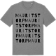 Mid Heather Gray t-shirt med Mauritstorp ordlek t-shirt