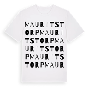 Mauritstorp ordlek t-shirt – ekologisk bomull t-shirt från Pinshirt
