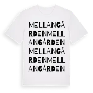 Mellangården ordlek t-shirt – ekologisk bomull t-shirt från Pinshirt