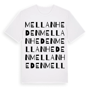 Mellanheden ordlek t-shirt – ekologisk bomull t-shirt från Pinshirt