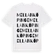 White t-shirt med Mellanköpinge ordlek t-shirt
