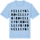 Blue Soul t-shirt med Mellby gård ordlek t-shirt