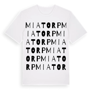 Miatorp ordlek t-shirt – ekologisk bomull t-shirt från Pinshirt