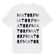 White t-shirt med Miatorp ordlek t-shirt