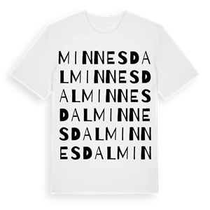 Minnesdal ordlek t-shirt – ekologisk bomull t-shirt från Pinshirt