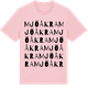 Pink Cotton t-shirt med Mjöåkra ordlek t-shirt