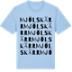 Blue Soul t-shirt med Mjölskärr ordlek t-shirt