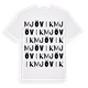 White t-shirt med Mjövik ordlek t-shirt