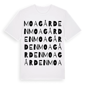 Moagården ordlek t-shirt – ekologisk bomull t-shirt från Pinshirt