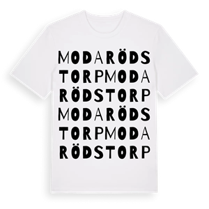 Modarödstorp ordlek t-shirt – ekologisk bomull t-shirt från Pinshirt