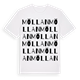 White t-shirt med Möllan ordlek t-shirt