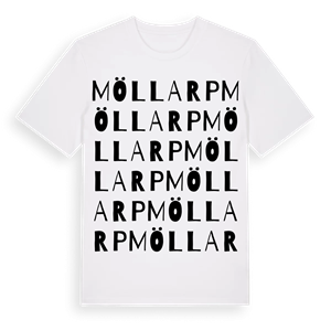 Möllarp ordlek t-shirt – ekologisk bomull t-shirt från Pinshirt