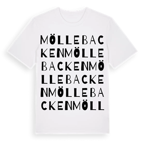Möllebacken ordlek t-shirt – ekologisk bomull t-shirt från Pinshirt
