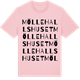 Pink Cotton t-shirt med Möllehallshuset ordlek t-shirt
