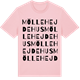 Pink Cotton t-shirt med Möllehejdehus ordlek t-shirt