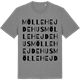 Mid Heather Gray t-shirt med Möllehejdehus ordlek t-shirt