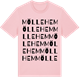 Pink Cotton t-shirt med Möllehem ordlek t-shirt