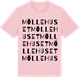 Pink Cotton t-shirt med Möllehuset ordlek t-shirt