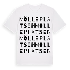Mölleplatsen ordlek t-shirt – ekologisk bomull t-shirt från Pinshirt