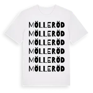 Mölleröd ordlek t-shirt – ekologisk bomull t-shirt från Pinshirt