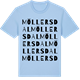 Blue Soul t-shirt med Möllersdal ordlek t-shirt