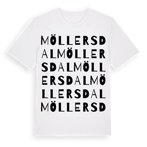 Möllersdal ordlek t-shirt – ekologisk bomull t-shirt från Pinshirt