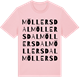 Pink Cotton t-shirt med Möllersdal ordlek t-shirt