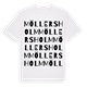 White t-shirt med Möllersholm ordlek t-shirt