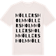 Vintage White t-shirt med Möllersholm ordlek t-shirt