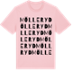 Pink Cotton t-shirt med Mölleryd ordlek t-shirt