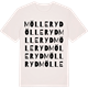 Vintage White t-shirt med Mölleryd ordlek t-shirt
