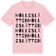 Pink Cotton t-shirt med Mölleslätten ordlek t-shirt