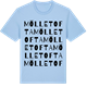 Blue Soul t-shirt med Mölletofta ordlek t-shirt