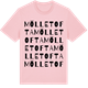 Pink Cotton t-shirt med Mölletofta ordlek t-shirt