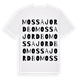 Mossa jordbo ordlek t-shirt