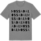 Mid Heather Gray t-shirt med Mossadal ordlek t-shirt