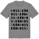 Mid Heather Gray t-shirt med Mossaröd ordlek t-shirt