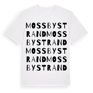 Mossbystrand ordlek t-shirt – ekologisk bomull t-shirt från Pinshirt
