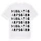 Munka Tågarps gård ordlek t-shirt