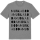 Mid Heather Gray t-shirt med Munkaboda ordlek t-shirt