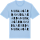 Blue Soul t-shirt med Munkagårda ordlek t-shirt