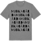 Mid Heather Gray t-shirt med Munkagårda ordlek t-shirt